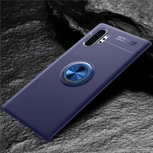 Samsung Galaxy Note 10 Plus Ultra Koruma Sağlayan Stant Özellikli Yüzüklü Ravel Silikon Kılıf