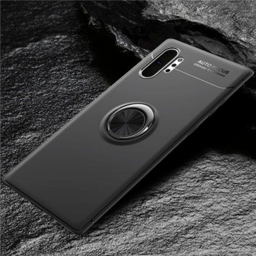 Samsung Galaxy Note 10 Plus Ultra Koruma Sağlayan Stant Özellikli Yüzüklü Ravel Silikon Kılıf