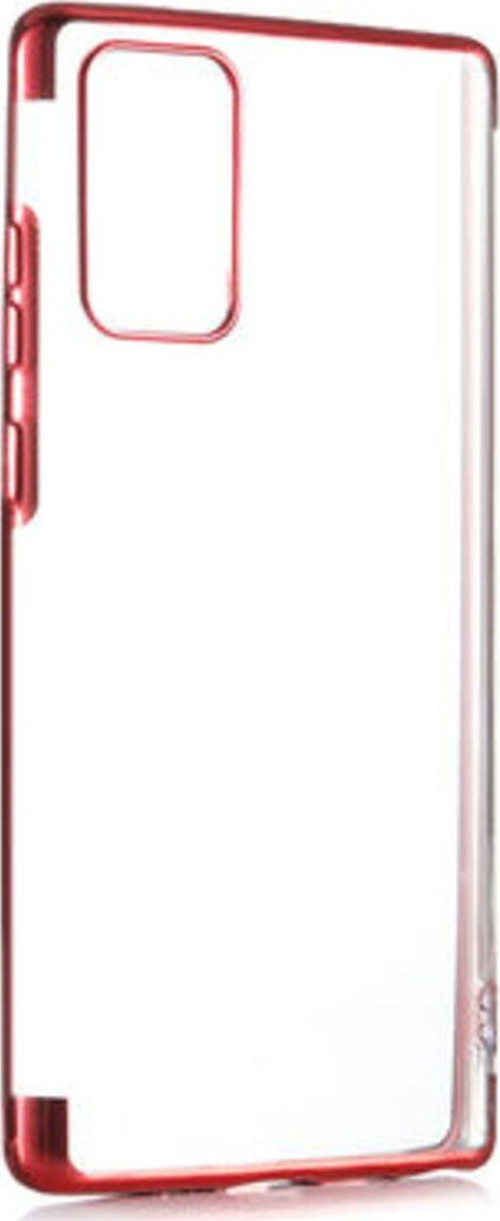 Samsung Galaxy Note 20 Kenarları Renkli Arkası Şeffaf Bosses Premium Silikon Kılıf