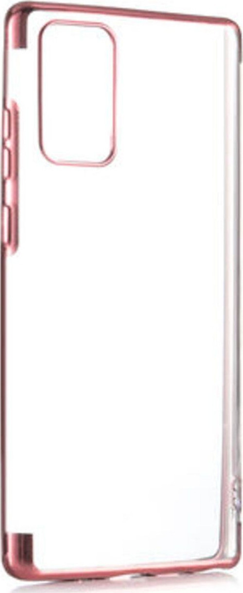 Samsung Galaxy Note 20 Kenarları Renkli Arkası Şeffaf Bosses Premium Silikon Kılıf