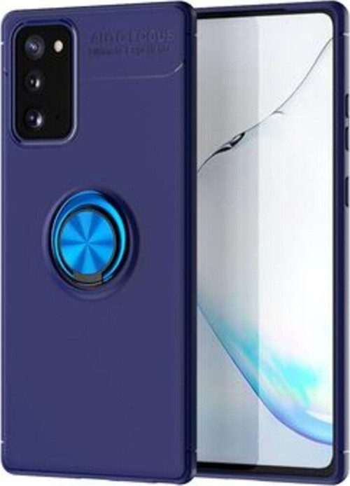 Samsung Galaxy Note 20 Ultra Koruma Sağlayan Stant Özellikli Yüzüklü Ravel Silikon Kılıf