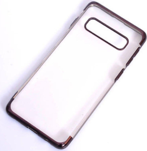 Samsung Galaxy S10E Kenarları Renkli Arkası Şeffaf Bosses Premium Silikon Kılıf