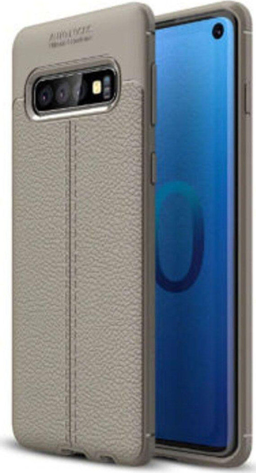 Samsung Galaxy S10 Plus Deri Desenli Yüksek Koruma Sağlayan Niss Premium Silikon Kılıf