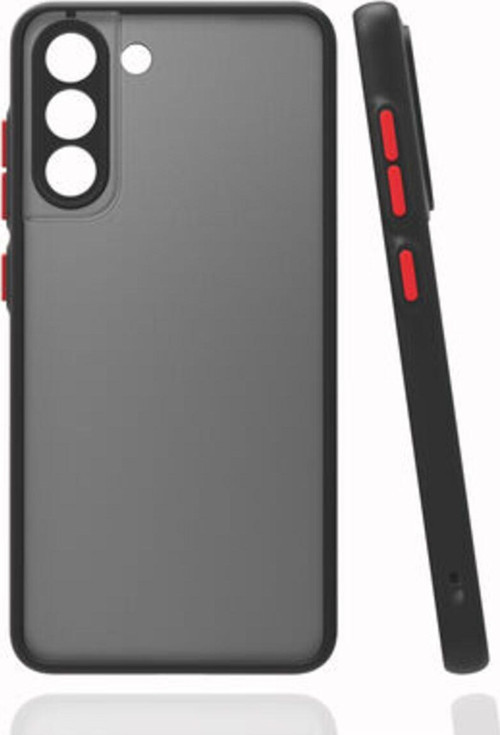 Samsung Galaxy S21 Fe Kenarları Renkli Arkası Buğulu Şık Hux Silikon Kılıf