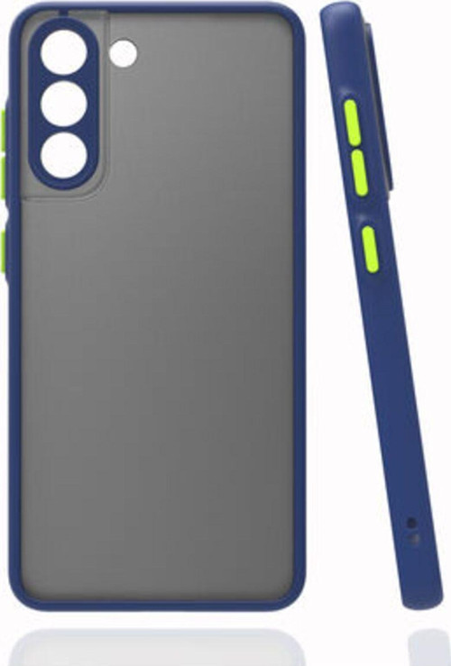 Samsung Galaxy S21 Fe Kenarları Renkli Arkası Buğulu Şık Hux Silikon Kılıf