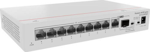 HUAWEI SWITCH eKIT S110-8P2ST 8 PORT 10/100/1000 POE 124W 1xSFP 1xUPL YONETILMEZ