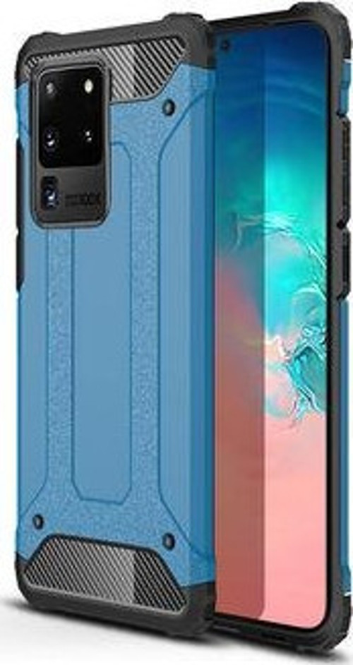 Samsung Galaxy S20 Ultra Tam Koruma Sağlayan Çift Katmanlı Crash Premium Sert Silikon Kılıf