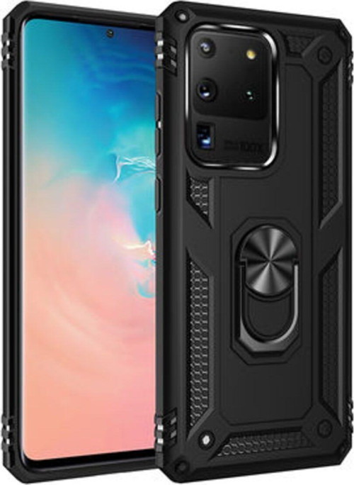 Samsung Galaxy S20 Ultra Çift Katmanlı Ve Yüzüklü Tam Koruma Vega Premium Kılıf