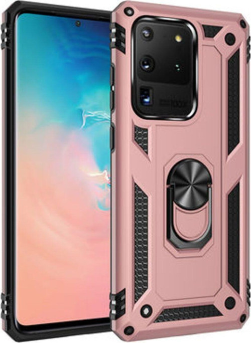 Samsung Galaxy S20 Ultra Çift Katmanlı Ve Yüzüklü Tam Koruma Vega Premium Kılıf