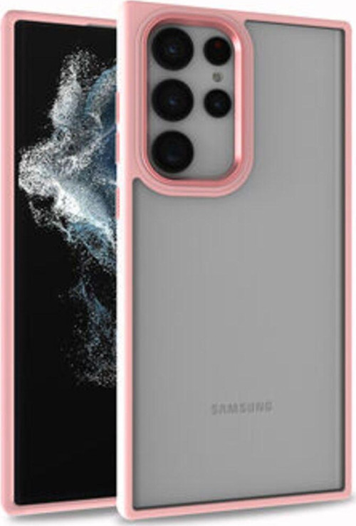 Samsung Galaxy S22 Ultra Şık Görünümlü Ve Arkası Şeffaf Flora Premium Kılıf