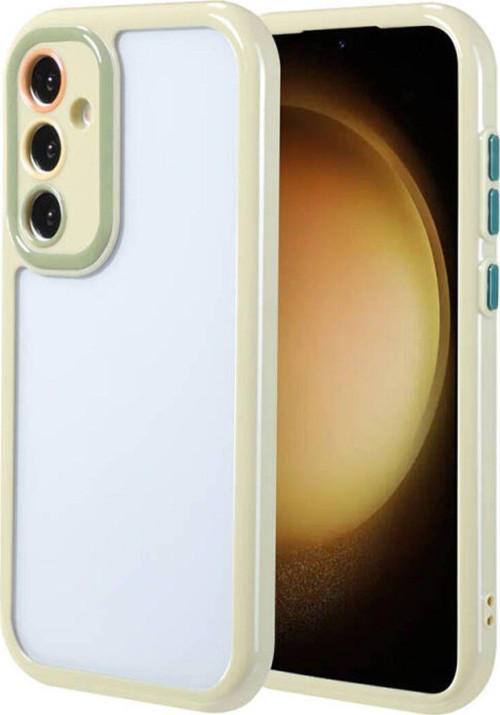 Samsung Galaxy S23 Fe Kılıf Kamera Korumalı Renkli Kenar Ve Çerçeve Tasarımlı Vitamin Kapak
