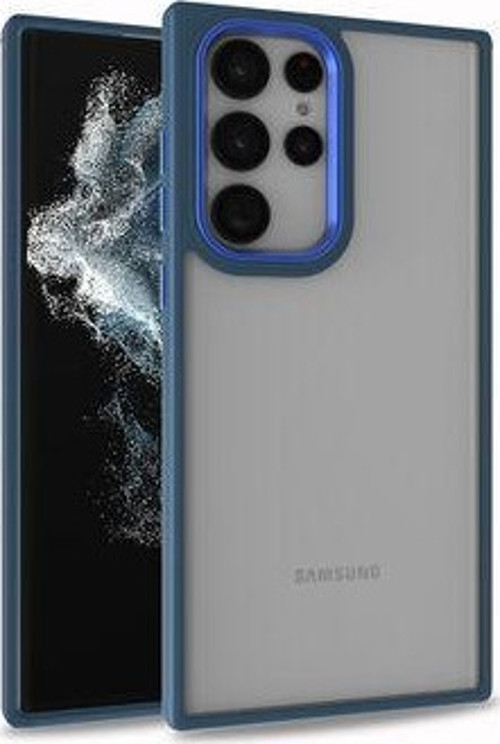 Samsung Galaxy S22 Ultra Şık Görünümlü Ve Arkası Şeffaf Flora Premium Kılıf
