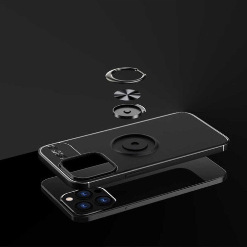 Samsung Galaxy S23 Plus Ultra Koruma Sağlayan Stant Özellikli Yüzüklü Ravel Silikon Kılıf