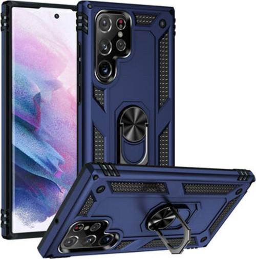 Samsung Galaxy S22 Ultra Çift Katmanlı Ve Yüzüklü Tam Koruma Vega Premium Kılıf