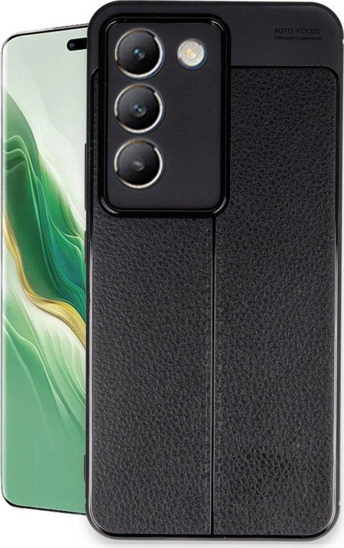 Vivo V30 Lite 4G Kılıf Auto Focus Deri Desen Silikon Arka Kapak