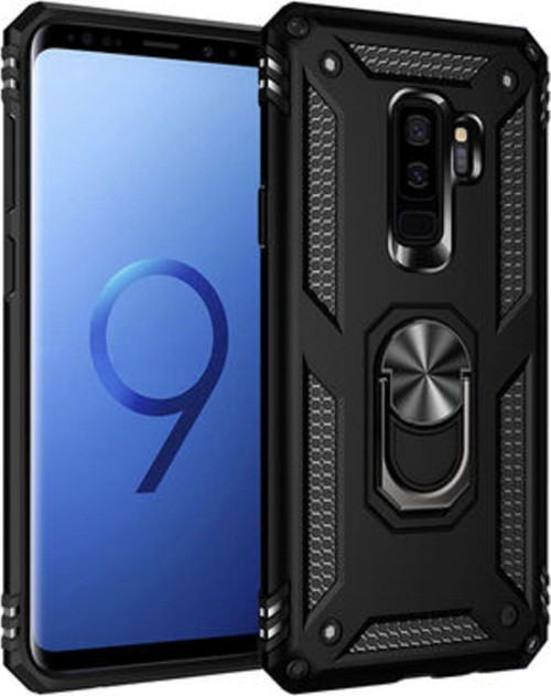 Samsung Galaxy S9 Plus Çift Katmanlı Ve Yüzüklü Tam Koruma Vega Premium Kılıf