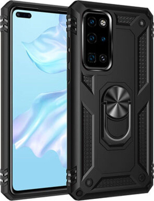 Huawei P40 Çift Katmanlı Ve Yüzüklü Tam Koruma Vega Premium Kılıf