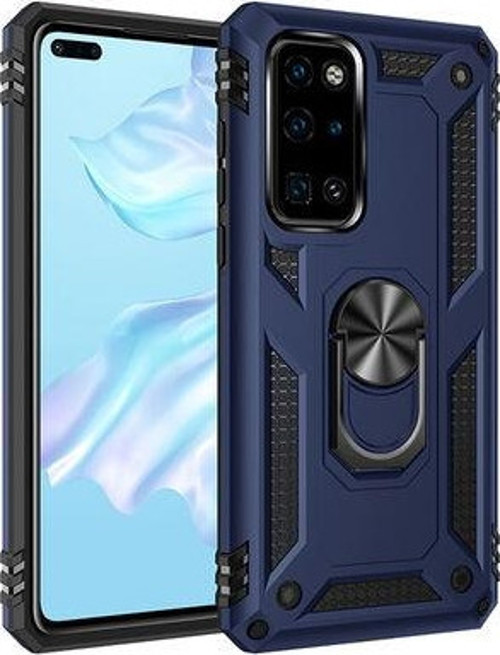 Huawei P40 Çift Katmanlı Ve Yüzüklü Tam Koruma Vega Premium Kılıf