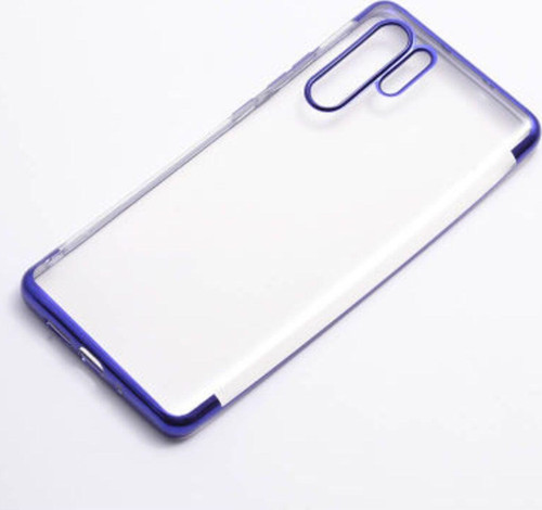Huawei P30 Pro Kenarları Renkli Arkası Şeffaf Bosses Premium Silikon Kılıf