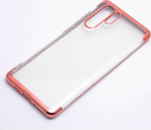 Huawei P30 Pro Kenarları Renkli Arkası Şeffaf Bosses Premium Silikon Kılıf