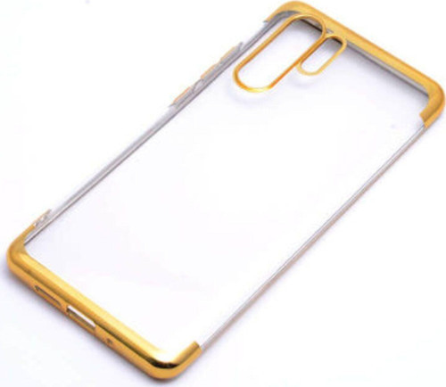 Huawei P30 Pro Kenarları Renkli Arkası Şeffaf Bosses Premium Silikon Kılıf
