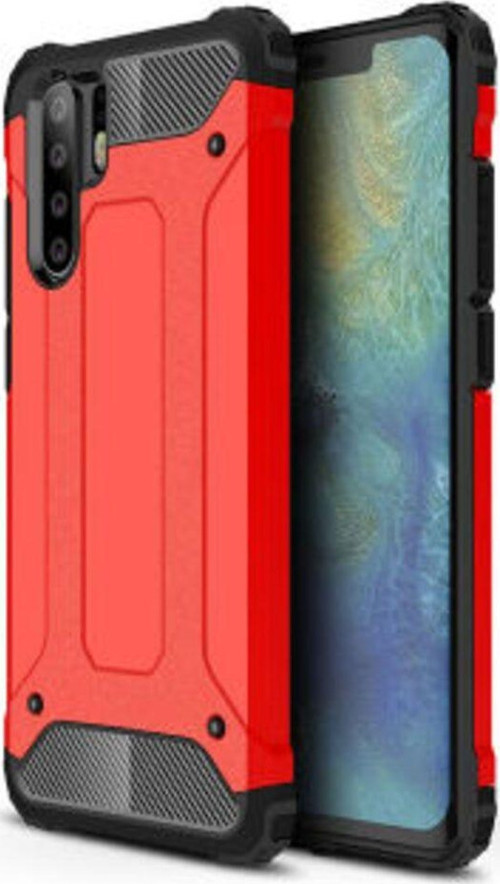 Huawei P30 Pro Tam Koruma Sağlayan Çift Katmanlı Crash Premium Sert Silikon Kılıf
