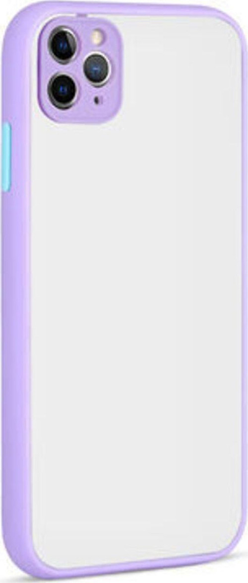 İphone 11 Pro Max Kenarları Renkli Arkası Buğulu Şık Hux Silikon Kılıf