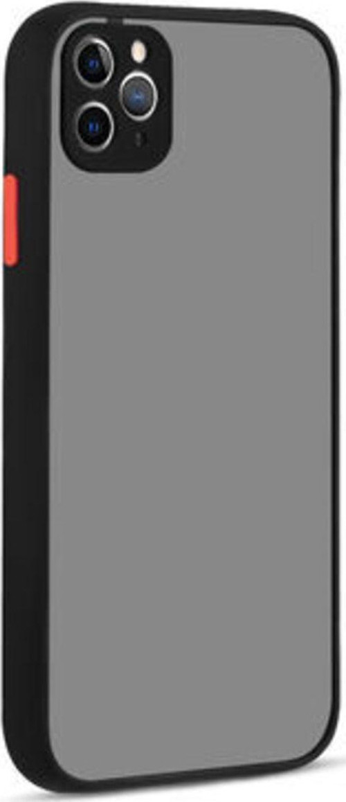 İphone 11 Pro Max Kenarları Renkli Arkası Buğulu Şık Hux Silikon Kılıf