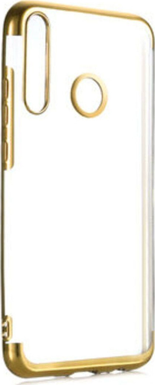 Huawei P40 Lite E Kenarları Renkli Arkası Şeffaf Bosses Premium Silikon Kılıf