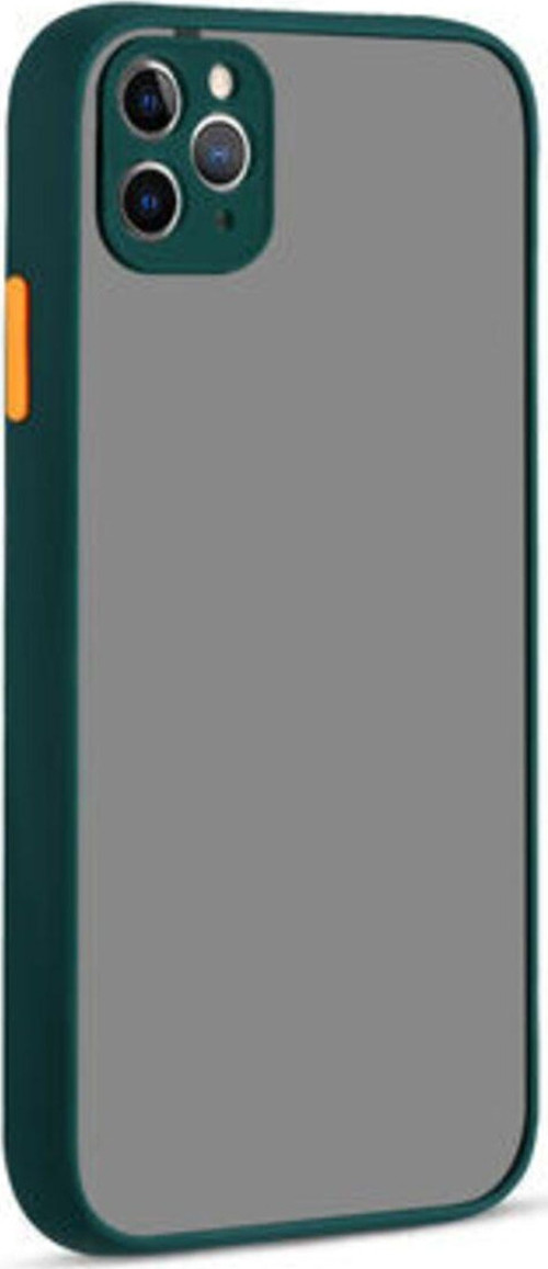 İphone 11 Pro Max Kenarları Renkli Arkası Buğulu Şık Hux Silikon Kılıf