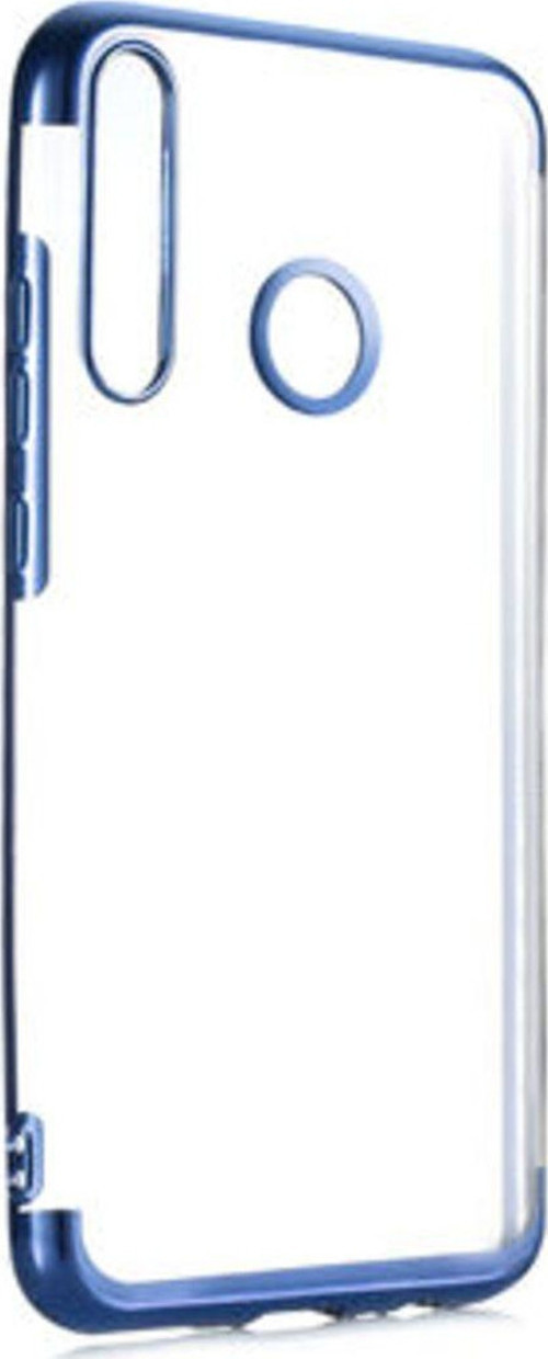 Huawei P40 Lite E Kenarları Renkli Arkası Şeffaf Bosses Premium Silikon Kılıf