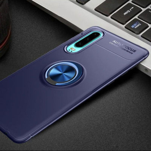Huawei P30 Ultra Koruma Sağlayan Stant Özellikli Yüzüklü Ravel Silikon Kılıf