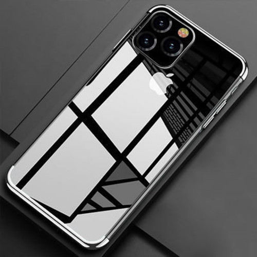 İphone 11 Pro Kenarları Renkli Arkası Şeffaf Bosses Premium Silikon Kılıf