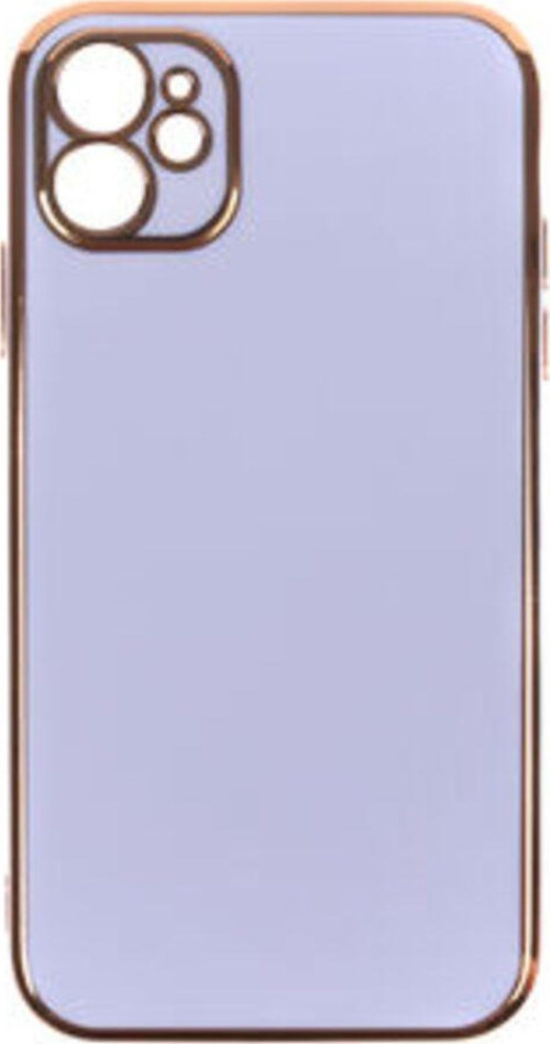İphone 11 Parlak Yapılı Ve Kenarları Altın Görünümlü Şık Bark Premium Silikon Kılıf