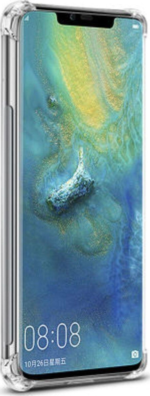 Huawei Mate 20 Pro Köşe Korumalı Şeffaf Jelly Premium Silikon Kılıf