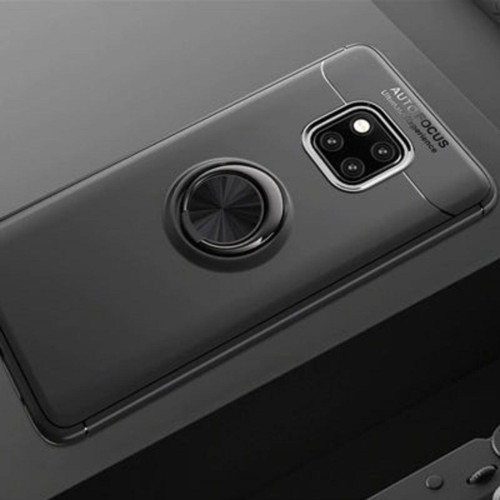 Huawei Mate 20 Pro Ultra Koruma Sağlayan Stant Özellikli Yüzüklü Ravel Silikon Kılıf
