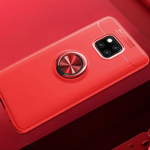 Huawei Mate 20 Pro Ultra Koruma Sağlayan Stant Özellikli Yüzüklü Ravel Silikon Kılıf