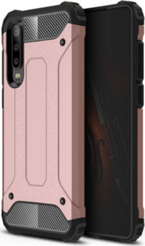 Huawei P30 Tam Koruma Sağlayan Çift Katmanlı Crash Premium Sert Silikon Kılıf