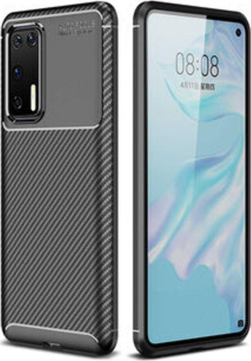 Huawei P40 Gofret Desenli Ultra Koruma Sağlayan Negro Silikon Kılıf