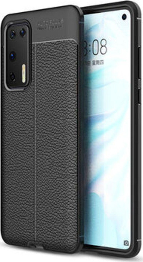 Huawei P40 Deri Desenli Yüksek Koruma Sağlayan Niss Premium Silikon Kılıf
