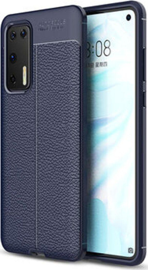 Huawei P40 Deri Desenli Yüksek Koruma Sağlayan Niss Premium Silikon Kılıf