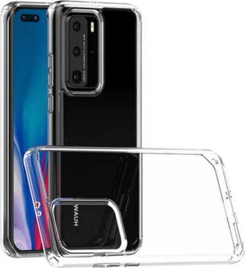 Huawei P40 Pro Tam Koruma Sağlayan Sert Ve Şeffaf Coss Premium Silikon Kılıf