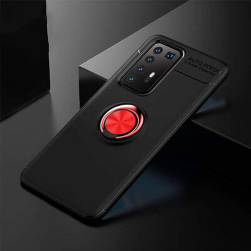 Huawei P40 Pro Ultra Koruma Sağlayan Stant Özellikli Yüzüklü Ravel Silikon Kılıf
