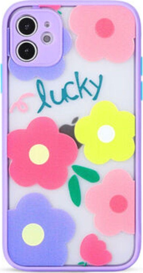İphone 12 Mini Kılıf Arkası Desenli Şık Fily Silikon Kapak
