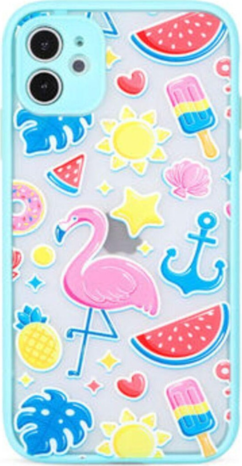 İphone 12 Mini Kılıf Arkası Desenli Şık Fily Silikon Kapak
