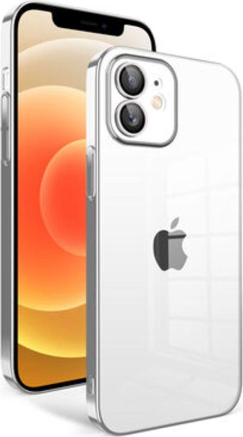 İphone 12 Kılıf Kamera Korumalı Ve Renkli Çerçeveli Garaj Kapak