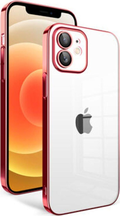 İphone 12 Kılıf Kamera Korumalı Ve Renkli Çerçeveli Garaj Kapak