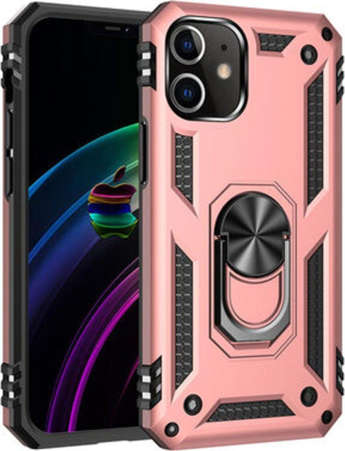 İphone 12 Mini Çift Katmanlı Ve Yüzüklü Tam Koruma Vega Premium Kılıf