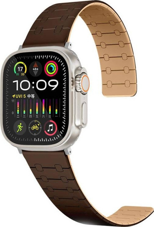 Apple Watch Ultra 49Mm Krd-111 Çizgili Desenli Silikon Kordon