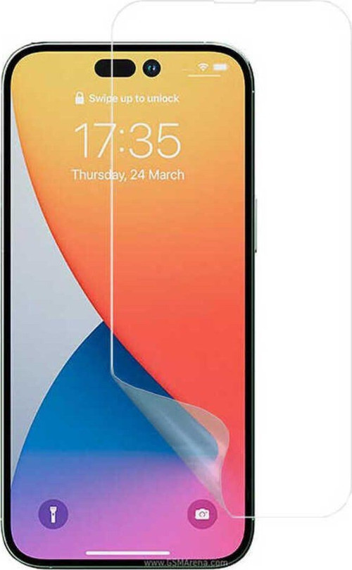 İphone 13 Ekran Koruyucu Esnek Yapılı Blue Nano Kırılmaz Cam